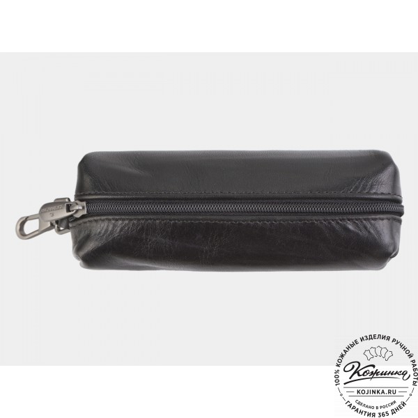 Кожаная ключница «Мальта» (чёрная). фото 1